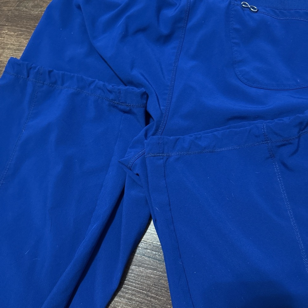 Women's Blue Straight Leg Scrub Pants - Picture 7 of 7